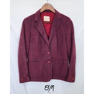 Vintage Women's 1970's Sears Place De La Mode The Fashion Place Burgundy Blazer